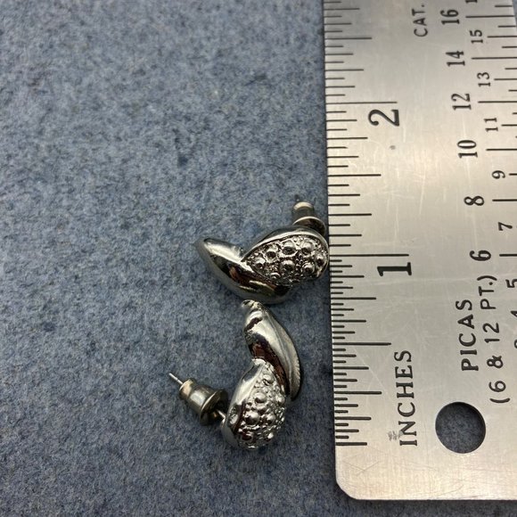 Jordache Pierced Earrings Silver Stud Dotted Minimalist Cactus Soft Girl BoHo - Picture 4 of 6